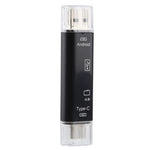 محول قارئ بطاقات 3 في 1 D-188 من TF وUSB إلى Micro USB وType-C OTG