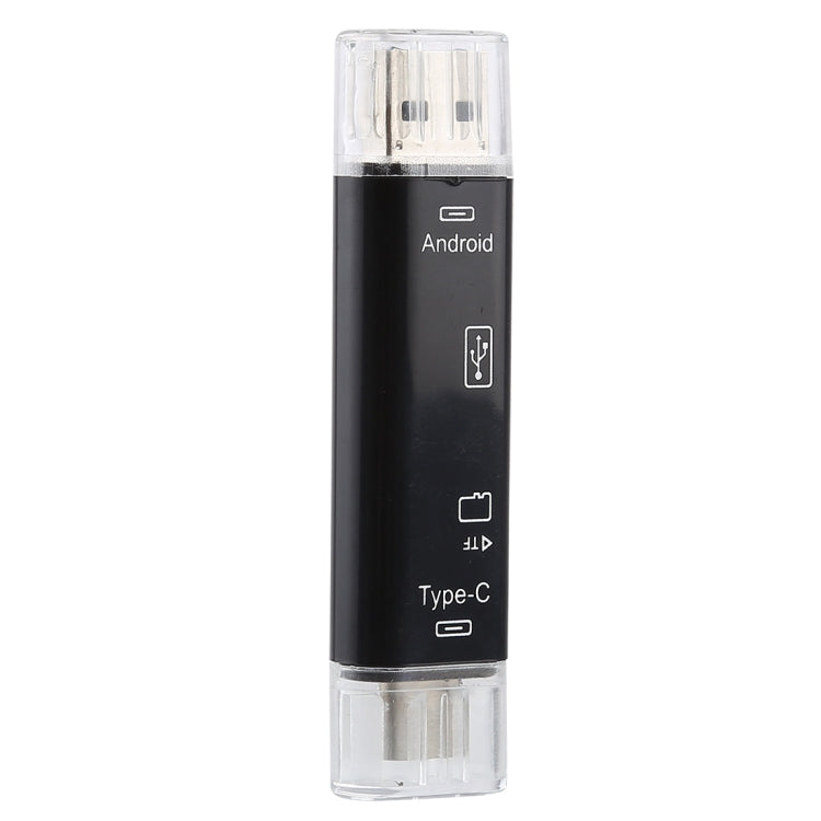 محول قارئ بطاقات 3 في 1 D-188 من TF وUSB إلى Micro USB وType-C OTG