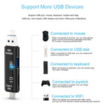 محول قارئ بطاقات 3 في 1 D-188 من TF وUSB إلى Micro USB وType-C OTG