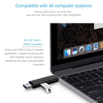 محول قارئ بطاقات 3 في 1 D-188 من TF وUSB إلى Micro USB وType-C OTG