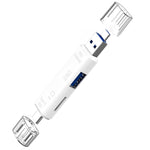 محول قارئ بطاقات 3 في 1 D-188 من TF وUSB إلى Micro USB وType-C OTG