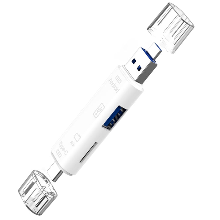 محول قارئ بطاقات 3 في 1 D-188 من TF وUSB إلى Micro USB وType-C OTG