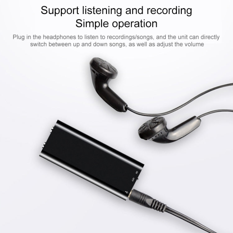 مسجل صوت صغير 3 في 1 + فلاش بسعة 8GB + مشغل MP3