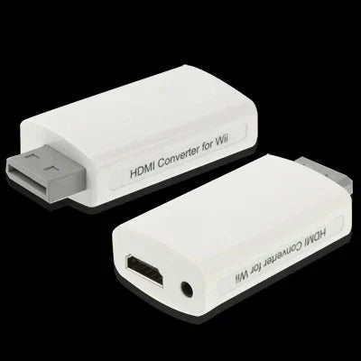 محول HDMI بدقة 1080P Full HD لجهاز Wii، الحجم: 73 × 37 × 20 مم