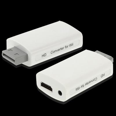 محول HDMI بدقة 1080P Full HD لجهاز Wii، الحجم: 73 × 37 × 20 مم