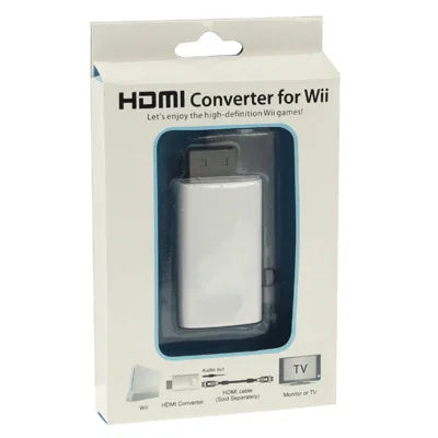 محول HDMI بدقة 1080P Full HD لجهاز Wii، الحجم: 73 × 37 × 20 مم
