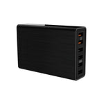 شاحن USB VEDFUN TurboCube D620 بستة منافذ للشحن السريع 3.0 + تقنية SDDC، قابس أوروبي/أمريكي/بريطاني