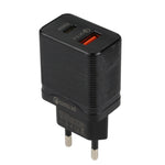 شاحن سفر سريع USB QC 3.0 + PD 20 واط USB-C / Type-C LZ-728، قابس أوروبي