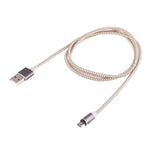 كابل شحن مغناطيسي قوي بطول 1 متر مع دوران 360 درجة، نمط نسج Micro USB إلى USB 2.0 مع مؤشر LED