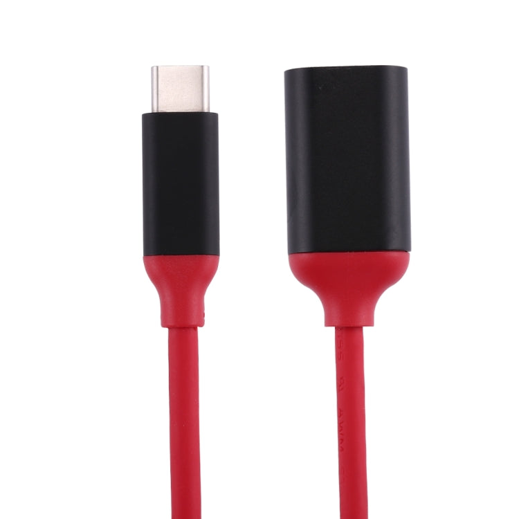 كابل محول OTG من سبيكة الألمنيوم USB-C / Type-C 3.1 ذكر إلى USB 3.0 أنثى بطول 15 سم