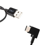 كابل موصل بيانات USB إلى USB-C / Type-C بزاوية قائمة بطول 30 سم لأجهزة DJI SPARK / MAVIC PRO / Phantom 3 & 4 / Inspire 1 & 2، USB إلى USB-C / Type-C