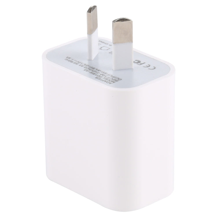 شاحن حائط مزود بمحول طاقة PD بقوة 18 واط PD18W-A5، قابس أسترالي