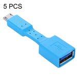 5 قطع محول OTG من Micro USB ذكر إلى USB 3.0 أنثى، Micro USB إلى USB 3.0