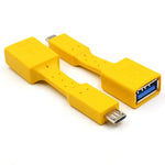 5 قطع محول OTG من Micro USB ذكر إلى USB 3.0 أنثى، Micro USB إلى USB 3.0