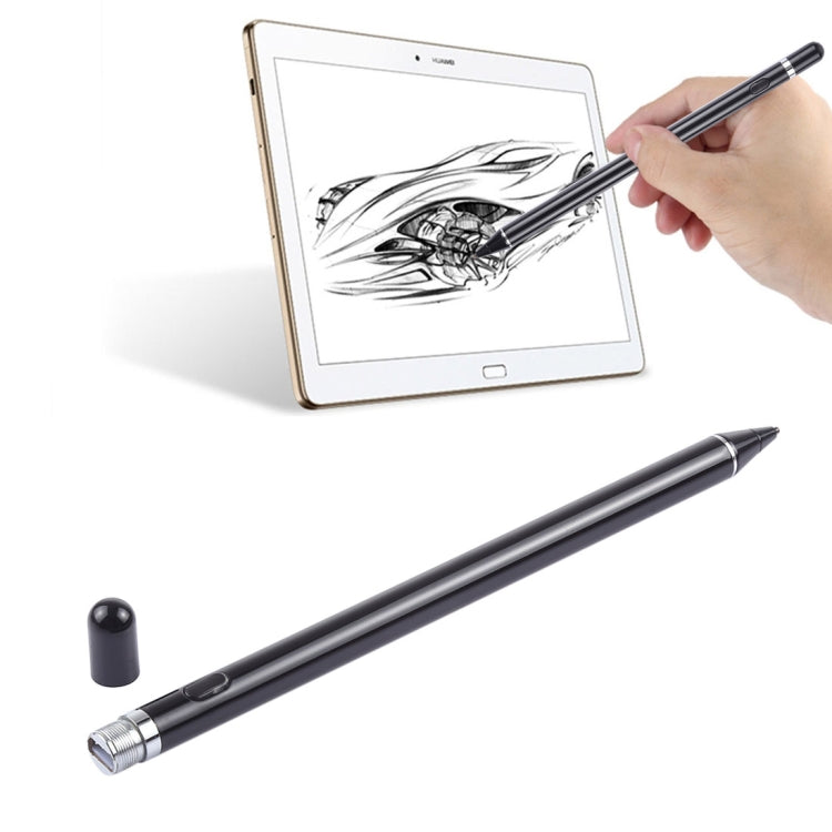 قلم شاشة لمس سعوي طويل عالمي قابل لإعادة الشحن مع رأس معدني فائق الدقة 2.3 مم لأجهزة iPhone و iPad و Samsung وغيرها من الهواتف الذكية أو أجهزة التابلت ذات الشاشة السعوية