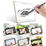 قلم شاشة لمس سعوي طويل عالمي قابل لإعادة الشحن مع رأس معدني فائق الدقة 2.3 مم لأجهزة iPhone و iPad و Samsung وغيرها من الهواتف الذكية أو أجهزة التابلت ذات الشاشة السعوية