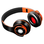 سماعات رأس SG-8 بلوتوث 4.0 + EDR لاسلكية فوق الأذن، مع فتحة بطاقة TF وراديو FM، سماعة ستيريو مع ميكروفون