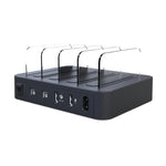 شاحن ذكي بقوة 45 واط PD USB-C / Type-C + 18 واط PD USB-C / Type-C + 18 واط QC 3.0 USB + منافذ USB مع إطار قابل للفصل، قابس الاتحاد الأوروبي، 016PD EU Plug
