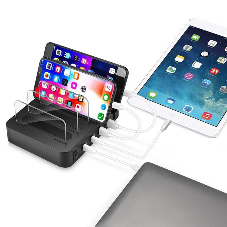 شاحن ذكي بقوة 45 واط PD USB-C / Type-C + 18 واط PD USB-C / Type-C + 18 واط QC 3.0 USB + منافذ USB مع إطار قابل للفصل، قابس الاتحاد الأوروبي، 016PD EU Plug