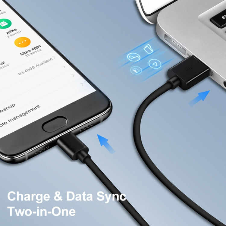 شاحن سفر 2 في 1 LZ-728 بقوة 18 واط QC 3.0 بمنفذ USB + مجموعة كابل بيانات USB إلى USB-C / Type-C، قابس أوروبي، طول الكابل: 1 متر، مع كابل USB-C / Type-C