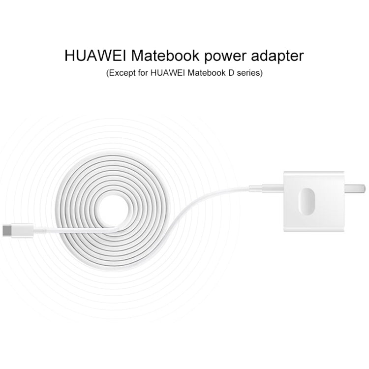 شاحن طاقة أصلي من هواوي لسلسلة لابتوبات Huawei MateBook، قابس أمريكي