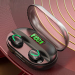 T2 Bluetooth 5.0 TWS Touch Digital Display True Wireless Bluetooth Earphone with Charging Box, T2 (Black)