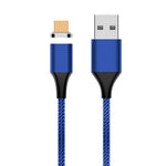 كابل بيانات مغناطيسي مضفر من النايلون USB إلى Micro USB، خرج 3A، طول الكابل: 2m، Micro USB، M11