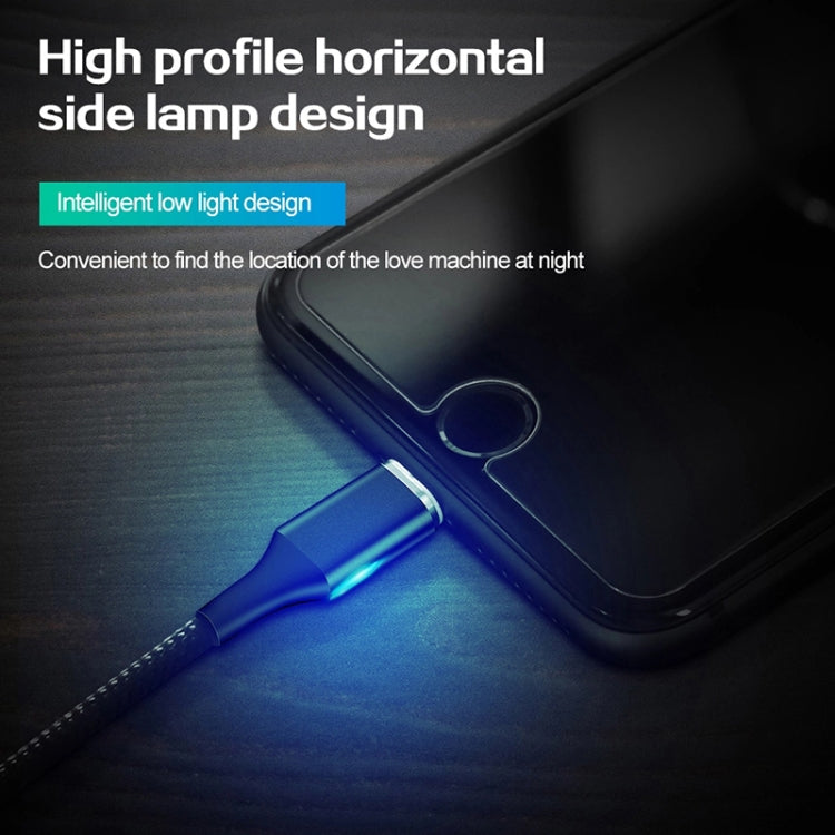 كابل بيانات مغناطيسي مضفر من النايلون USB إلى Micro USB، خرج 3A، طول الكابل: 2m، Micro USB، M11
