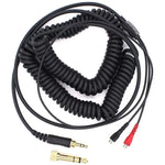 ZS0095 كابل نابض لسماعات Sennheiser HD25 / HD560 / HD540 / HD430 / HD250، طول الكابل: 1.5م-5م، ZS0095