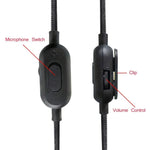 ZS0159 كابل صوت سماعة رأس ألعاب 3.5مم ذكر إلى ذكر مع تحكم سلكي لسماعات Logitech G433 / G233 / G Pro / G Pro X، طول الكابل: 2م