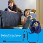 ZS0159 كابل صوت سماعة رأس ألعاب 3.5مم ذكر إلى ذكر مع تحكم سلكي لسماعات Logitech G433 / G233 / G Pro / G Pro X، طول الكابل: 2م