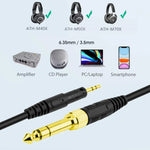 ZS0088 كابل صوت سماعة رأس نابض لسماعات Audio-Technica ATH-M50X / ATH-M40X، طول الكابل: 1.4م-3م، ZS0088