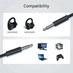 ZS0195 كابل صوت سماعة رأس ألعاب 3.5مم لسماعات Logitech G633 / G635 / G933 / G935، طول الكابل: 1.5م، لسماعات Logitech G633 1.5م