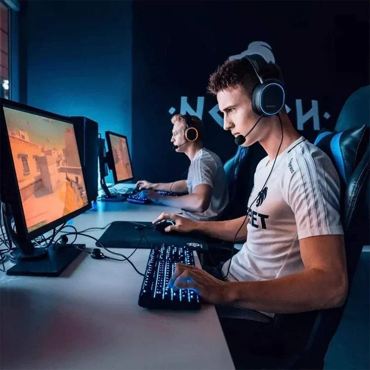 ZS0135 كابل صوت سماعة أذن لسماعات SteelSeries Arctis 3 / 5 / 7، طول الكابل: 2م، كابل صوت أسود، كابل صوت فضي