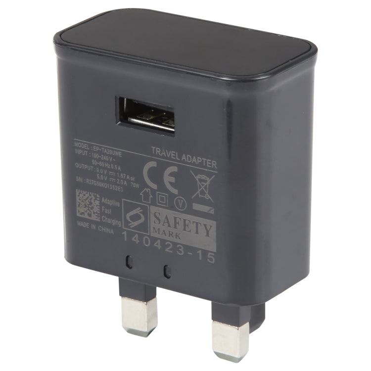 محول شحن سريع بمنفذ USB واحد EP-TA20UWE، قابس بريطاني، منفذ USB واحد
