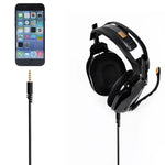 ZS0175 كابل صوت سماعة أذن قابل لتعديل الصوت 3.5مم ذكر إلى ذكر لسماعات Logitech Astro A10 / A40 / A30، طول الكابل: 2م، لسماعات Logitech Astro A10 2م