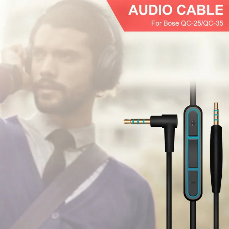ZS0009 كابل صوت من 3.5مم إلى 2.5مم لسماعات Boshi QC25 QC35 OE2 LIVE2 AKG Y50 Y40