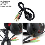 ZS0076 كابل سماعة رأس ألعاب نسخة الكمبيوتر لسماعات Sennheiser PC 373D GSP350 GSP500 GSP600 G4ME ONE GAME ZERO، نسخة الكمبيوتر