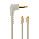 ZS0089 كابل صوت سماعة رأس مشفر لسماعات Shure SE535 SE215 UE900 W40 SE425، ZS0089 أبيض