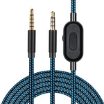 ZS0162 كابل صوت سماعة ألعاب مع تحكم سلكي لإصدارات Logitech Astro A10 A40 A30، إصدار التحكم السلكي