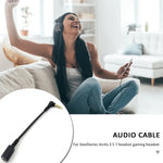 ZS0167 كابل توصيل بطاقة الصوت + كابل محول لسماعات Steelseries Arctis 3 5 7، كابل بطاقة الصوت + كابل محول