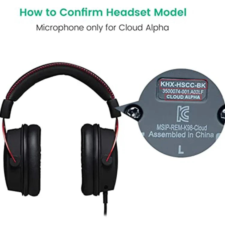 ZS0201 ميكروفون بديل لسماعة رأس الكمبيوتر HyperX Cloud Alpha S