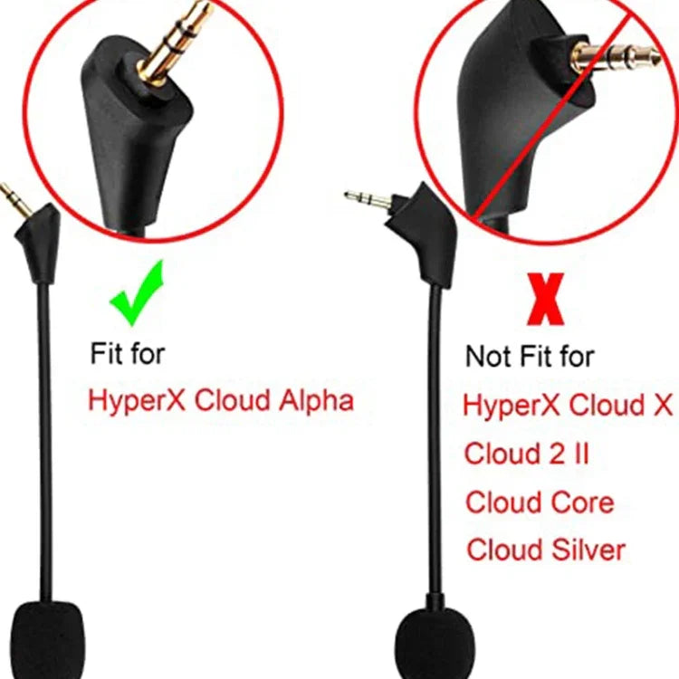 ZS0201 ميكروفون بديل لسماعة رأس الكمبيوتر HyperX Cloud Alpha S
