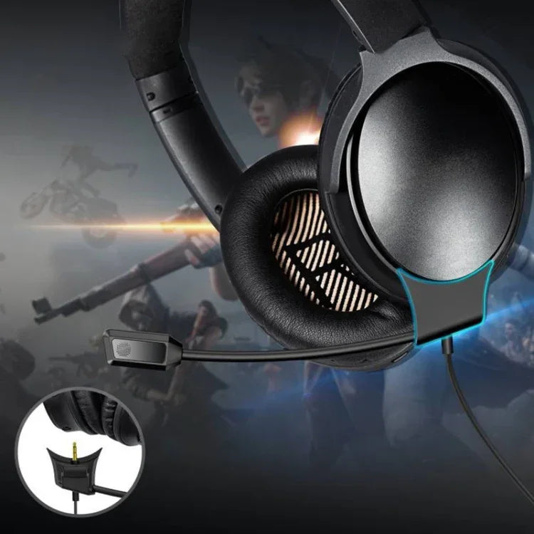 ZS0217 كابل سماعة ألعاب مع إلغاء الضوضاء لسماعات BOSE QC35I / QC35II