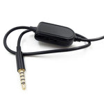 ZS0086 كابل صوت سماعة ألعاب مع تحكم في الصوت لإصدارات Logitech Astro A10 A40 A30، إصدار تحكم في الصوت