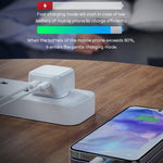شاحن ROCK T58 بقوة 35 واط بمنفذي USB-C / تايب-سي PD، قابس صيني، قابس صيني
