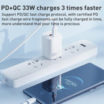 شاحن سريع من سلسلة الطاقة WK WP-U140 بقوة 33 واط USB+USB-C/Type-C، المواصفات: قابس الولايات المتحدة، 33 واط قابس الولايات المتحدة