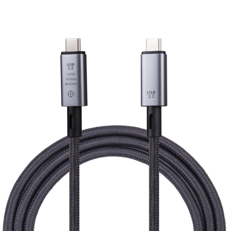 كابل فيديو USB-C/Type-C إلى USB-C/Type-C بسرعة 10Gbps 8K متوافق مع USB 3.2، الطول: 1م، 10Gbps Type-C إلى Type-C