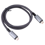 كابل فيديو USB-C/Type-C إلى USB-C/Type-C بسرعة 10Gbps 8K متوافق مع USB 3.2، الطول: 1م، 10Gbps Type-C إلى Type-C