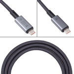 كابل فيديو USB-C/Type-C إلى USB-C/Type-C بسرعة 10Gbps 8K متوافق مع USB 3.2، الطول: 1م، 10Gbps Type-C إلى Type-C